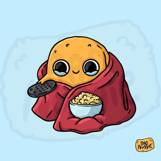 Sad Nuggie Weekend Vibes Sticker