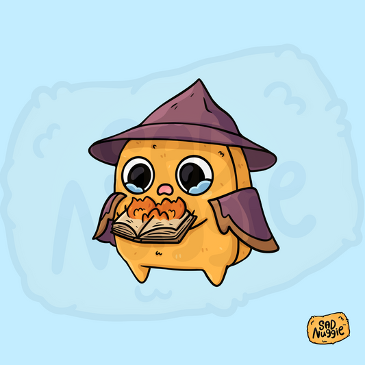 Sad Nuggie Wizard Sticker