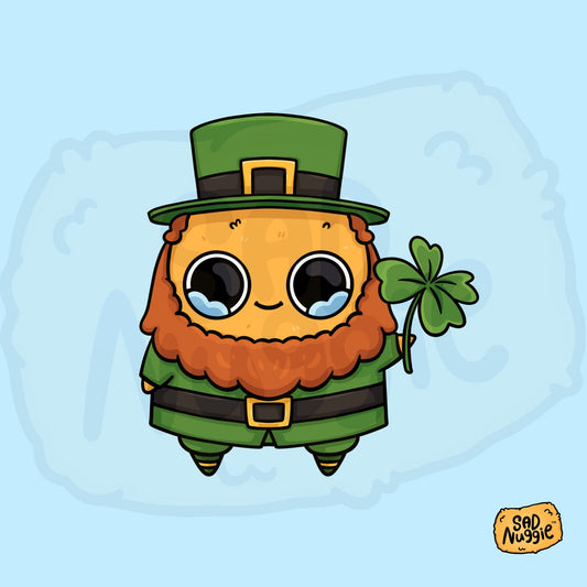 Sad Nuggie Leprechaun Sticker