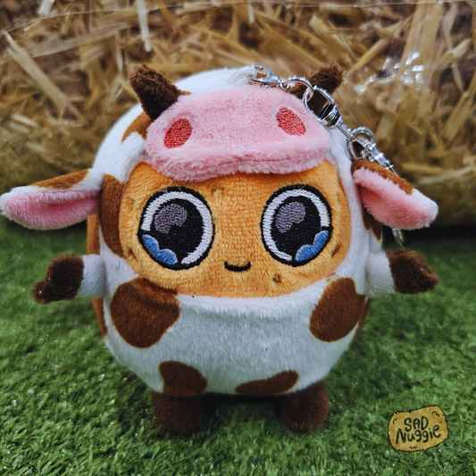 Cow Mini Keychain Nuggie - PREORDER**