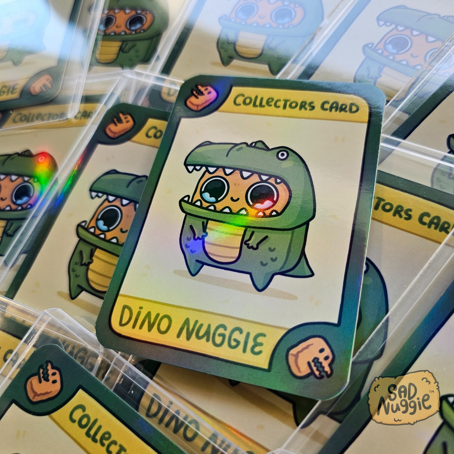 Sad Nuggie Dino Plush Collector's Card