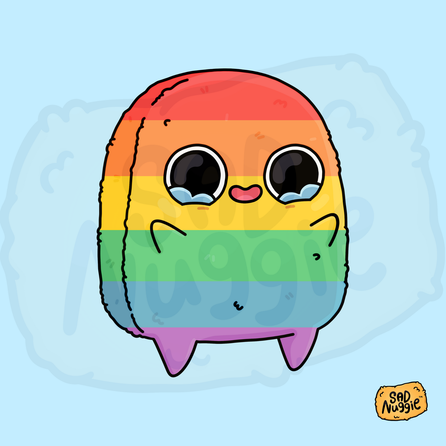 Sad Nuggie Pride Sticker