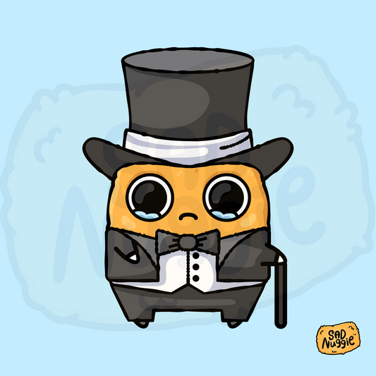 Sad Nuggie Tuxedo Sticker