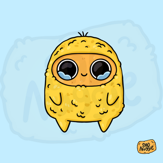 Sad Nuggie Corn Outfit Sticker