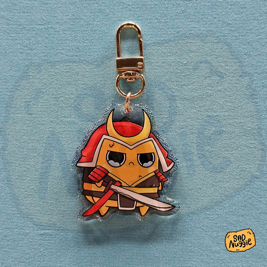 Sad Nuggie Samurai Epoxy Keychain