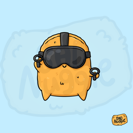 Sad Nuggie VR Sticker