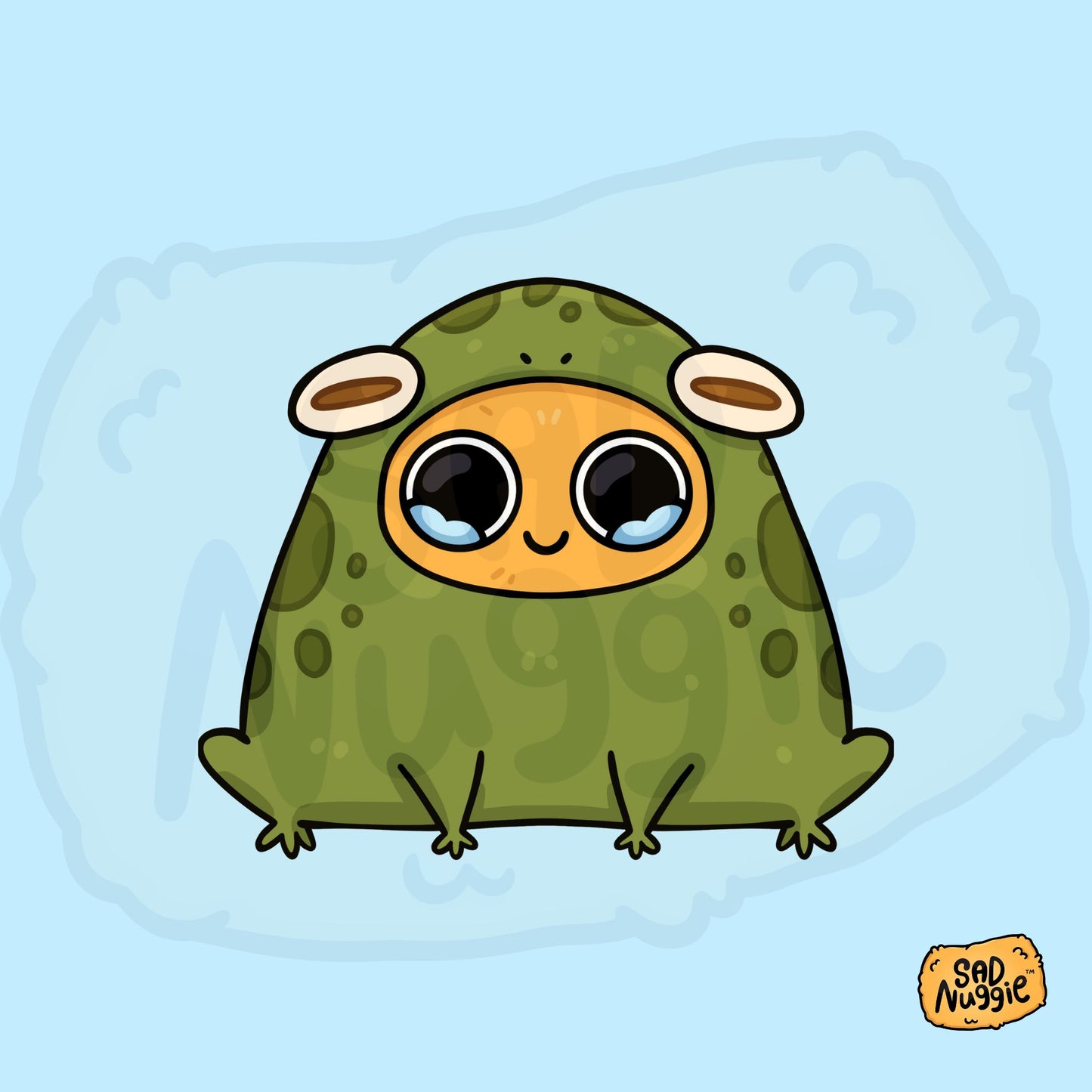 Sad Nuggie Toad Sticker