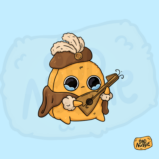 Sad Nuggie Bard Sticker