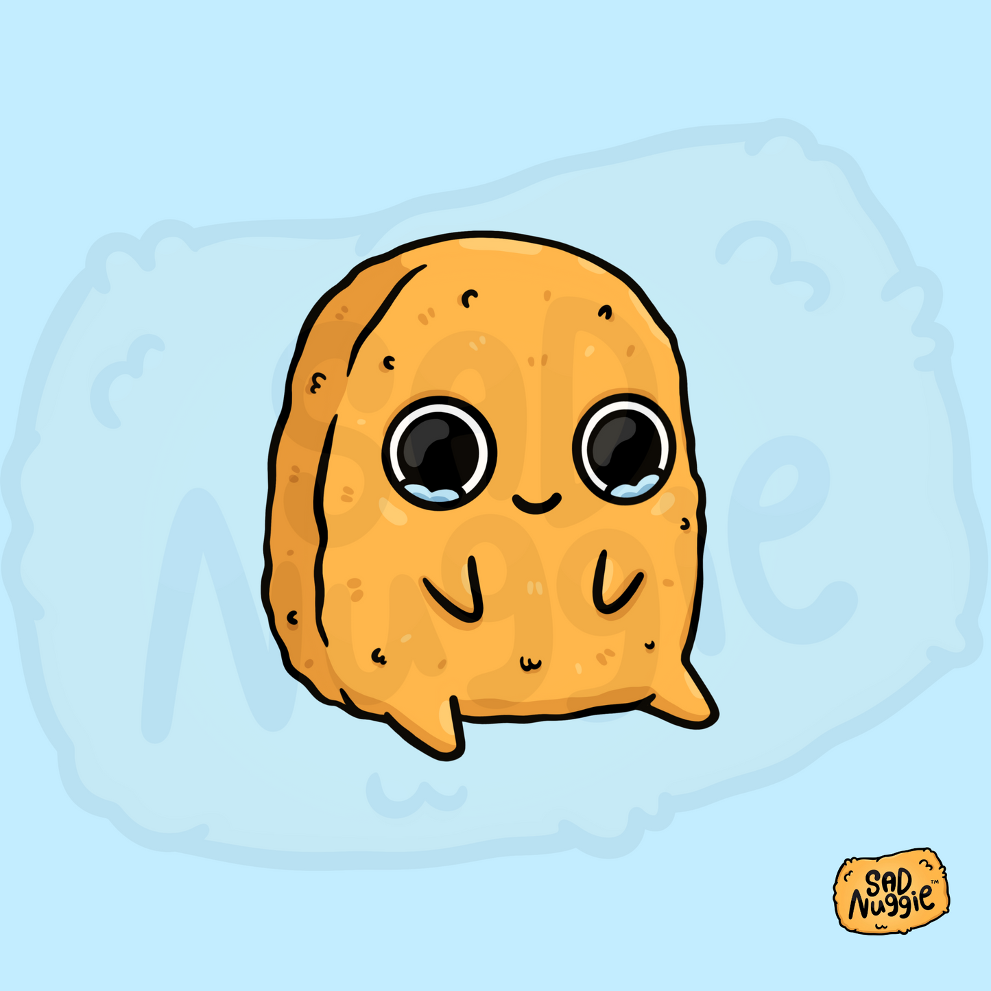 Sad Nuggie Original Sticker