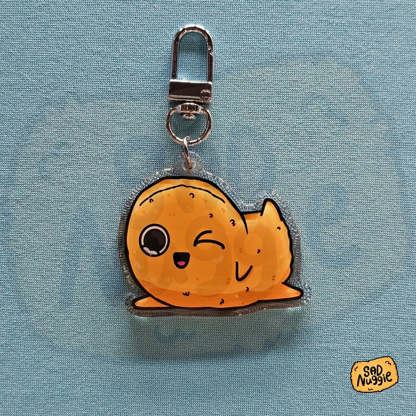 Sad Nuggie Spicy Epoxy Keychain