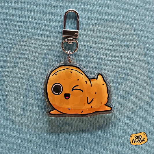 Sad Nuggie Spicy Epoxy Keychain