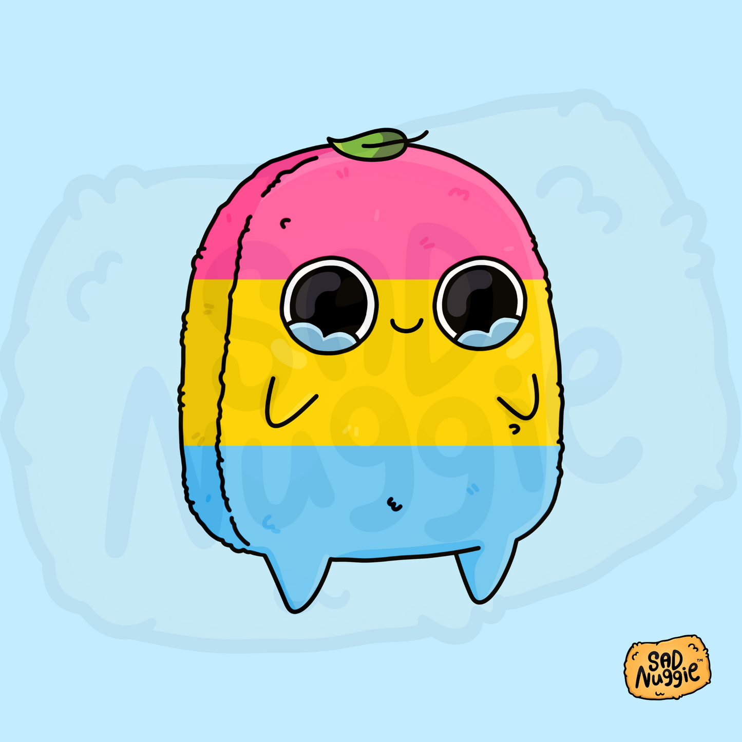 Sad Nuggie Pansexual Sticker