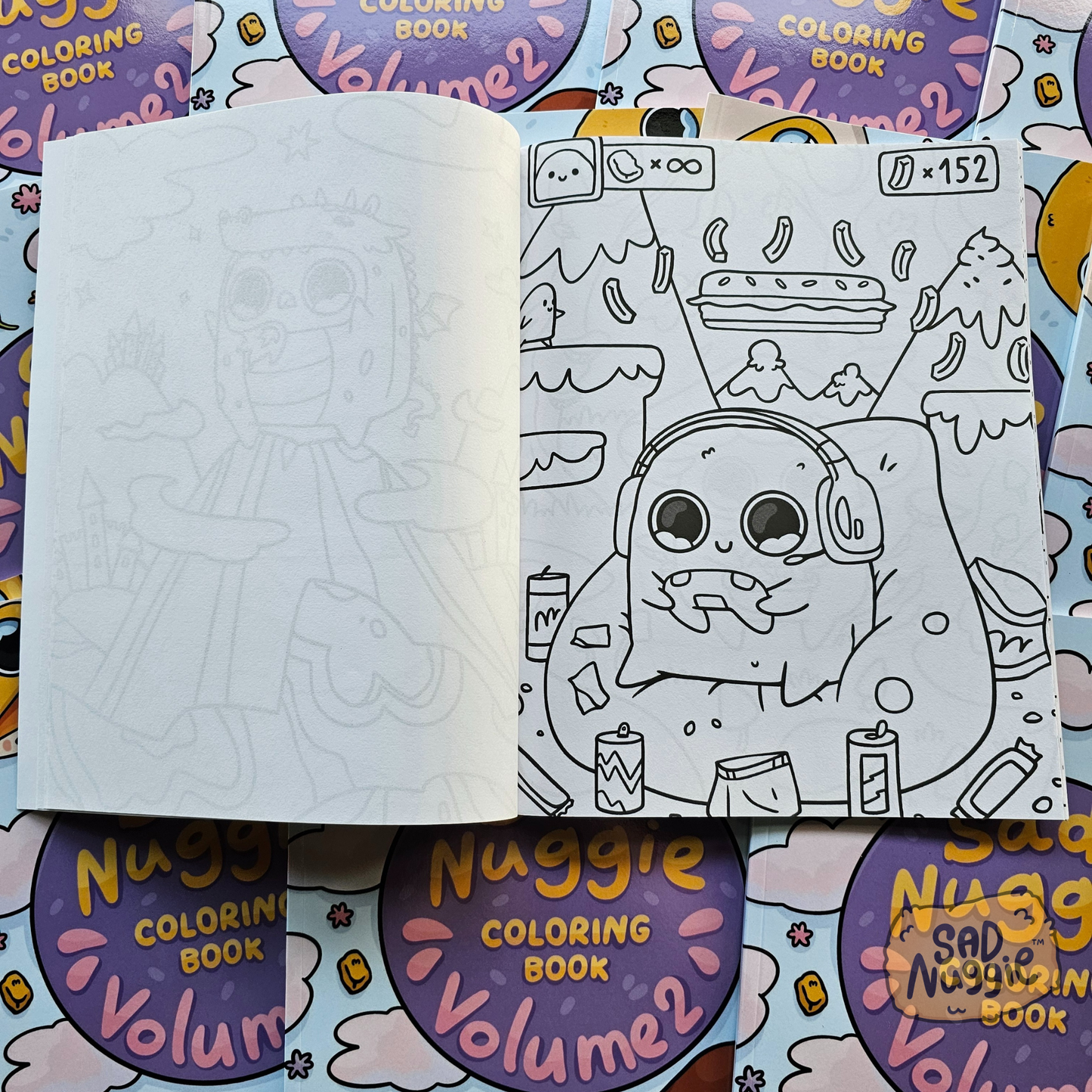 Livre de coloriage Sad Nuggie : Volume 1