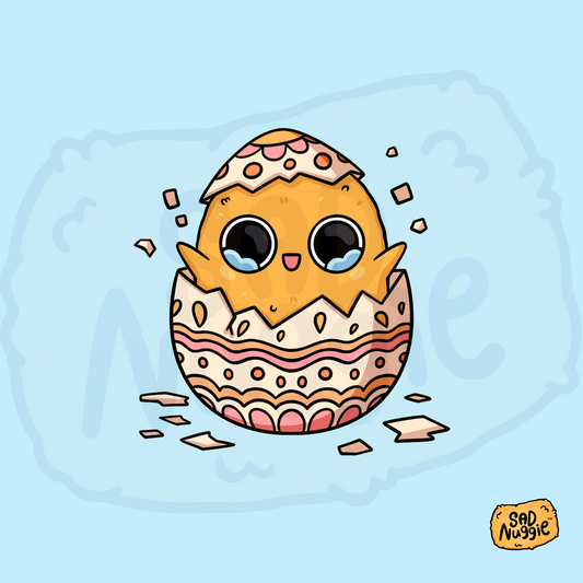 Sad Nuggie Easter Surprise Sticker