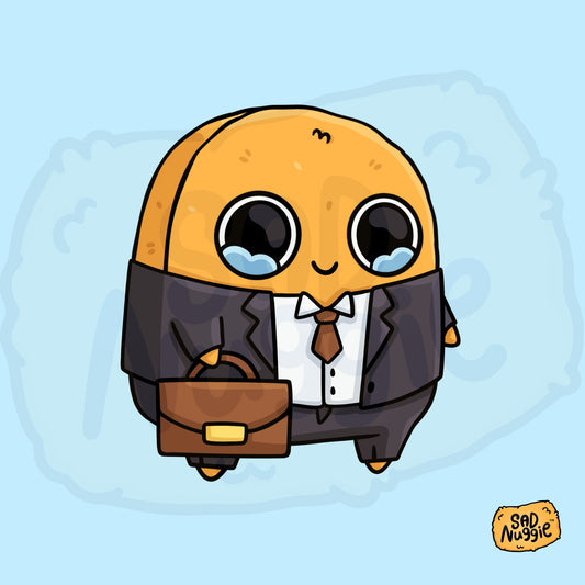 Business Sad Nuggie Aufkleber