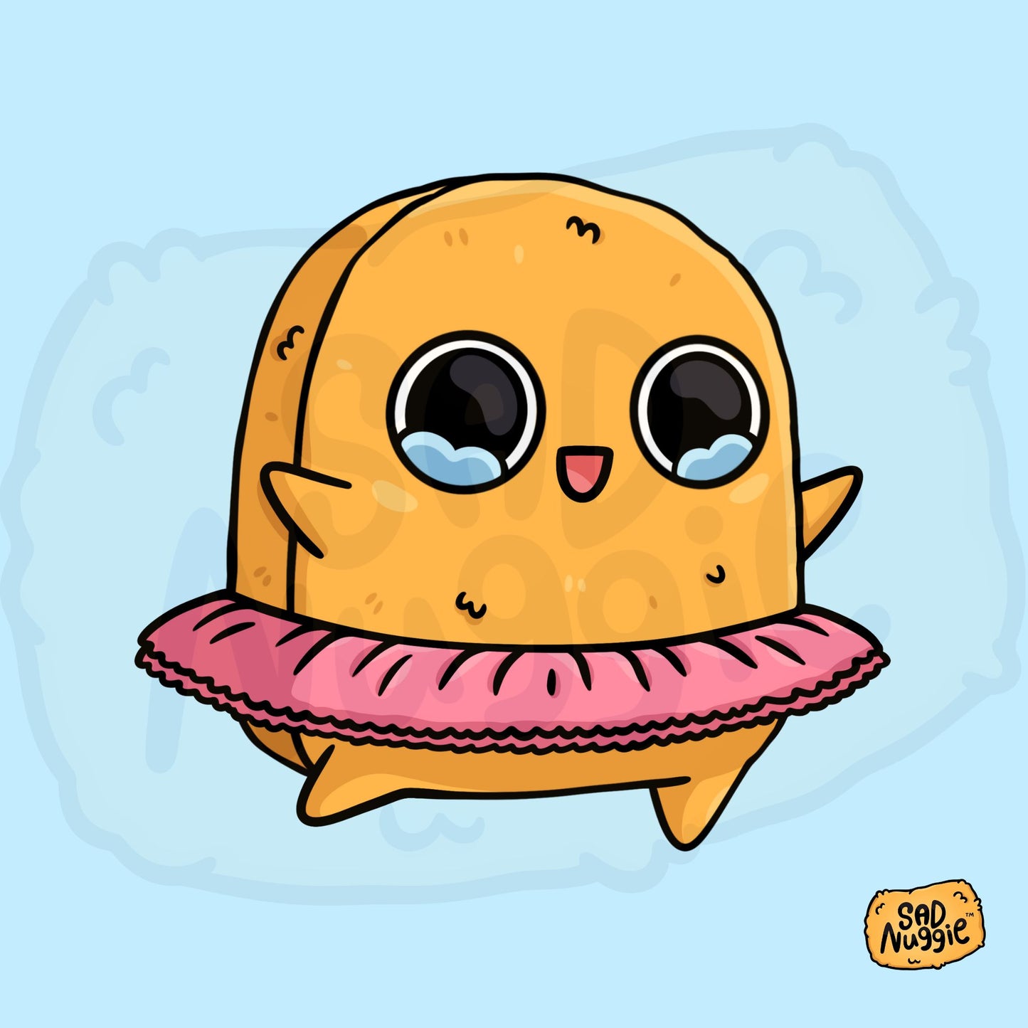 Sad Nuggie Ballet Sticker