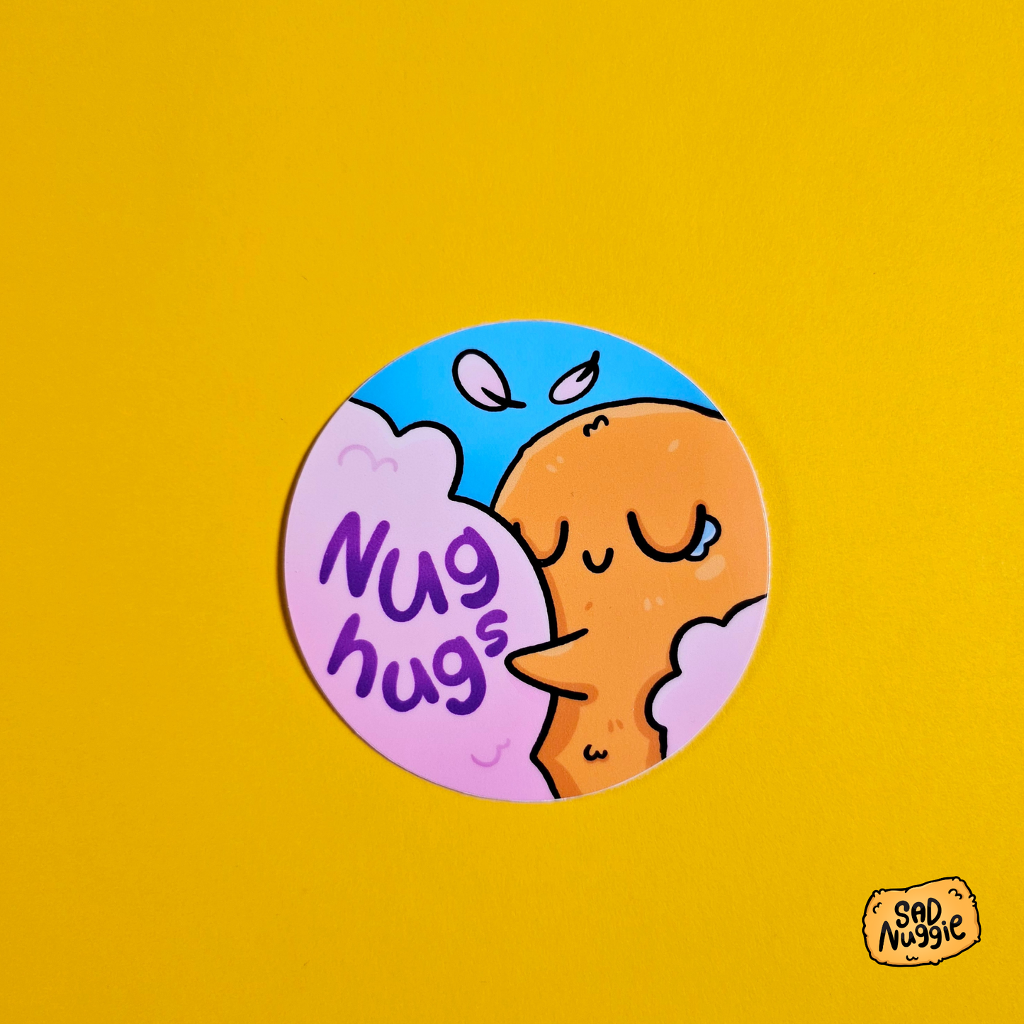 Nug Hugs Nuggie Sticker