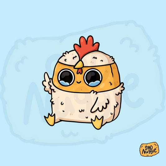 Sad Nuggie Chicken Sticker