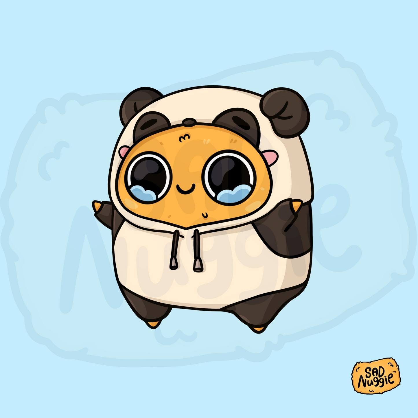 Sad Nuggie Panda Sticker