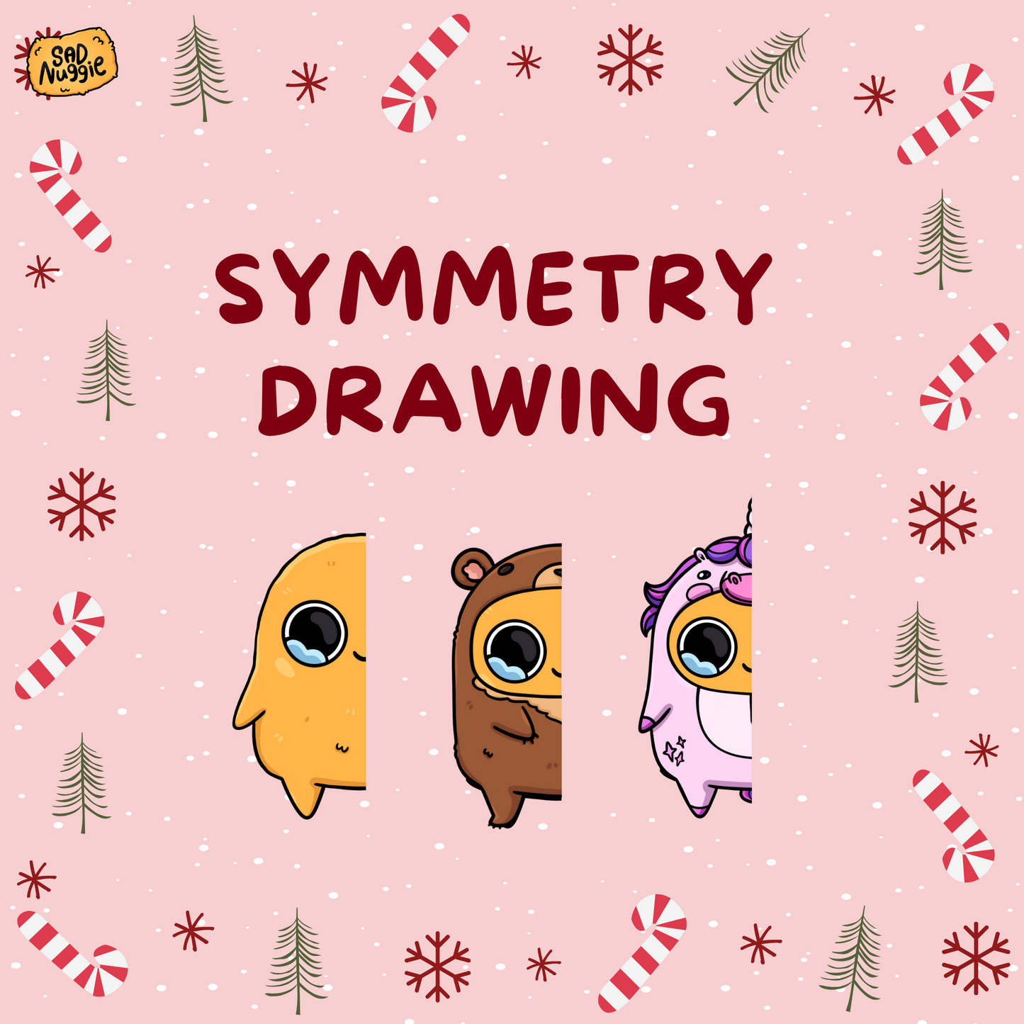 Sad Nuggie Symmetry Drawing (Free Download)